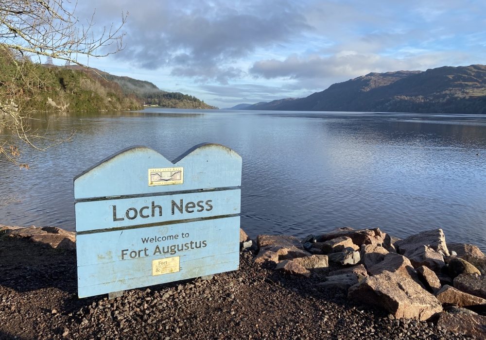 Loch-Ness-sign-at-the-Fort-Augustus-viewpoint